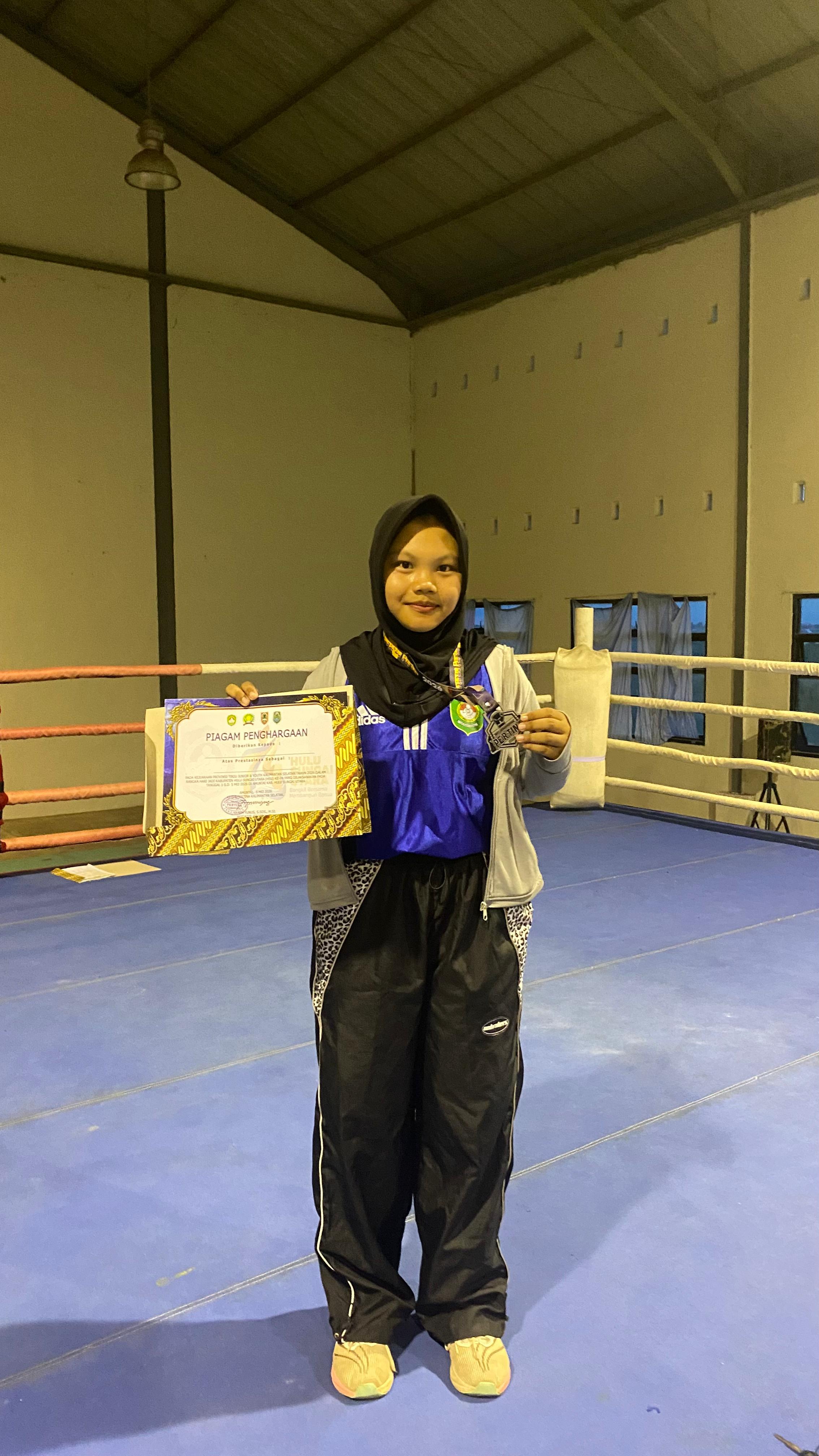 Siswi MAN 2 HSU Raih Juara 2 Kelas 52 Kg Putri Junior Kejurprov 2026